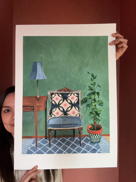Chair with Cushion Limited Edition Print