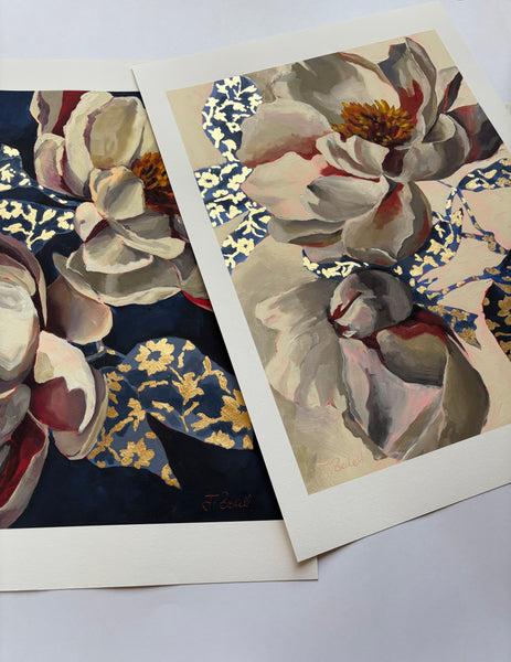 See the Light - Hand-Embellished, Gold Leaf Print