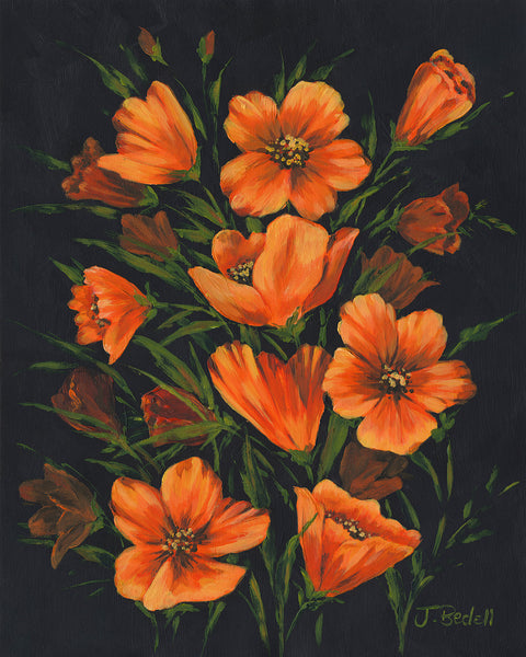 Her Favourite Flowers are Orange