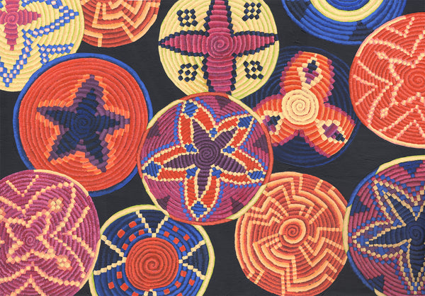 African Woven Plates
